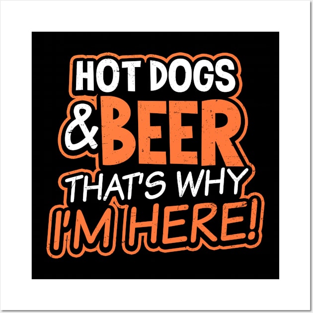 4th Of July 2020 Shirt | Hot Dogs And Beer Gift Wall Art by Gawkclothing